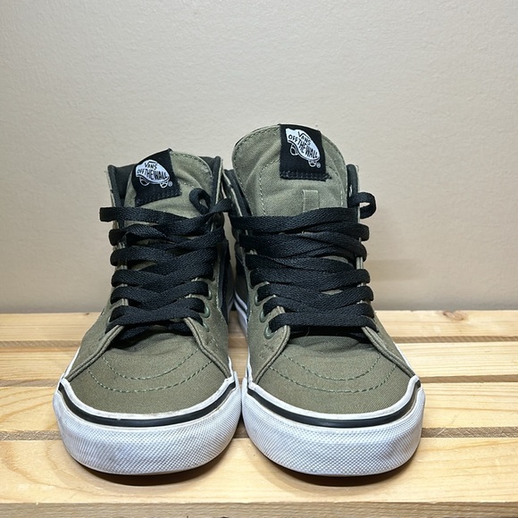 Vans Men’s size 4.5 Canvas/Olive Hightop - Picture 2 of 5